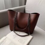 Edge Chain-Strap Tote