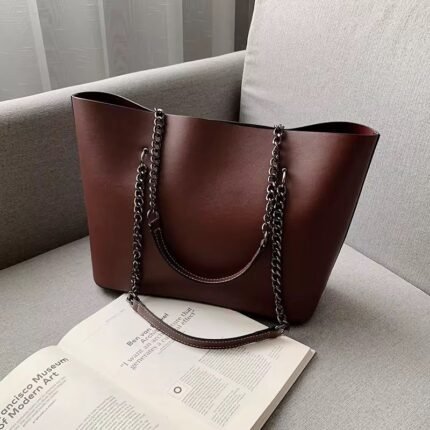 Edge Chain-Strap Tote